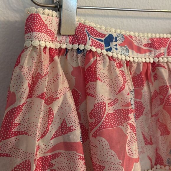 NWT Ted Baker Tabitha Pink Floral Tiered Full Mini Skirt Size 2 - Picture 5 of 12